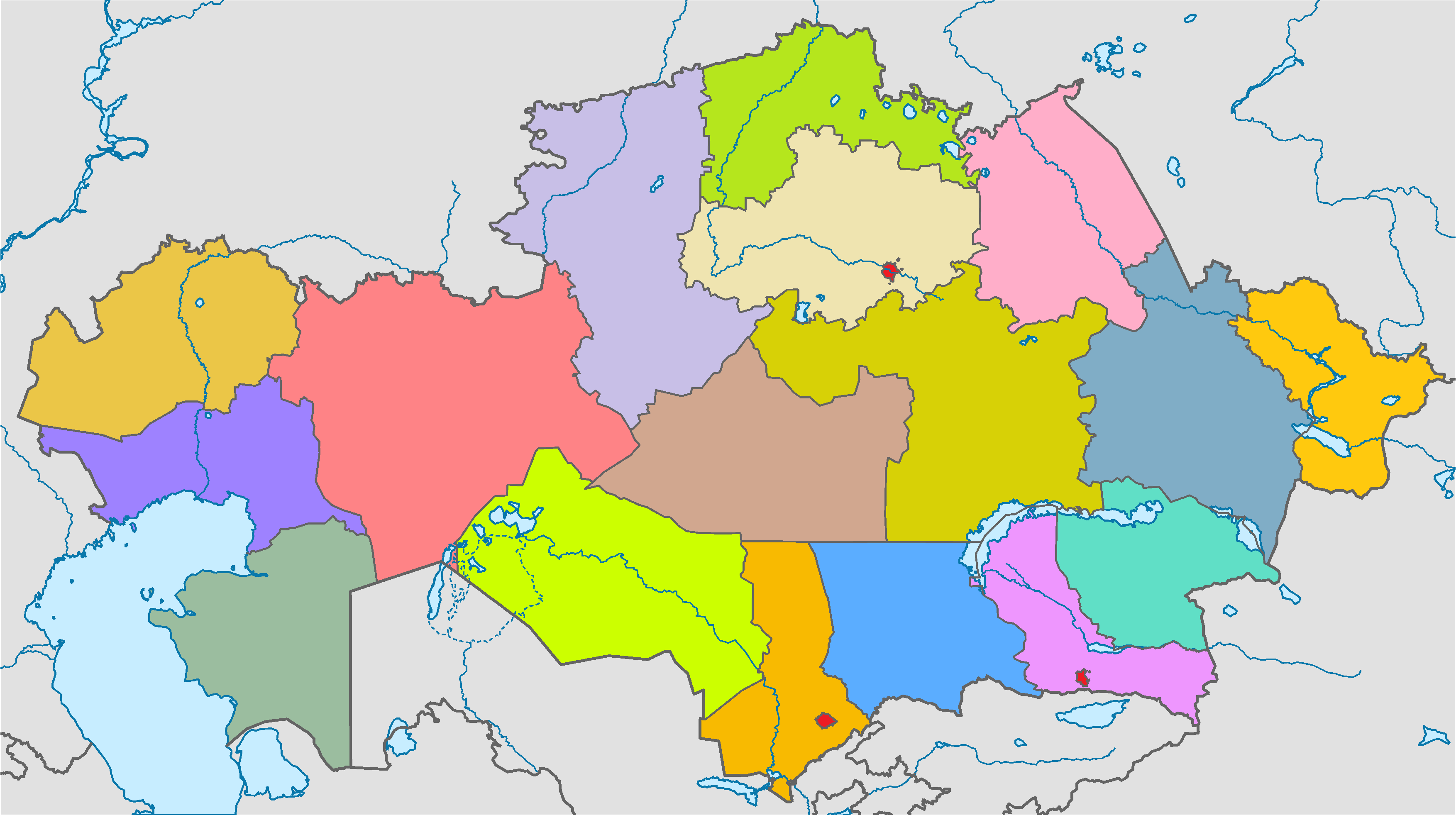Kazakhstan Map